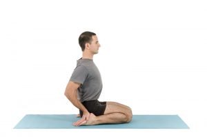 tratamiento de hernia inguinal con posturas de yoga - virasana