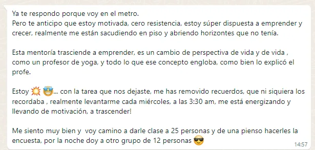 Testimonio Mentoria Nexoyoga 1